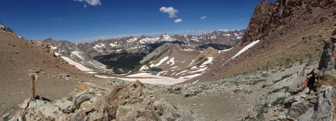 Looking across toward maroon bells / snowmass/ pyramid peak 