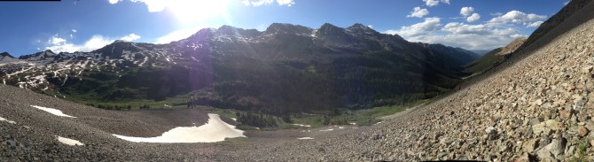 View from partway up on Castlebra