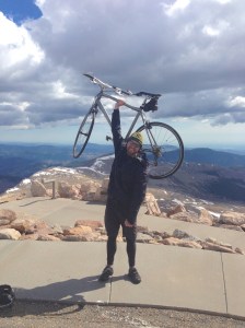 I asked a nice foreign guy on the summit to take my picture. He obliged 