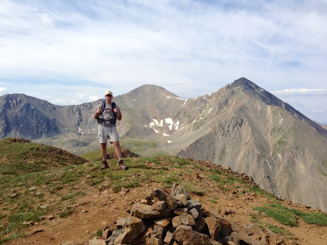Jeremy On the summit of Kelso Mountain