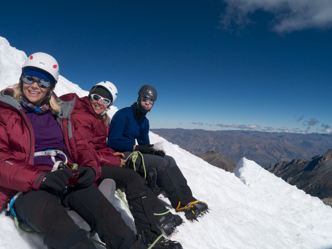 On the summit of Ishinca (18143 ft / 5530 m)