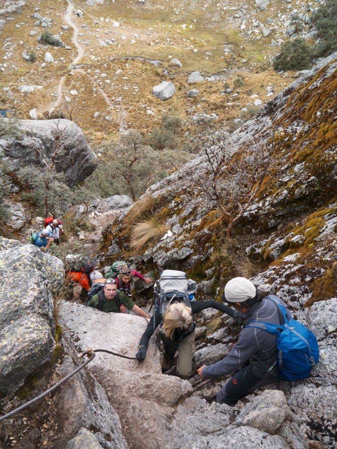 There was some fun scrambling in a couple sections of the trail